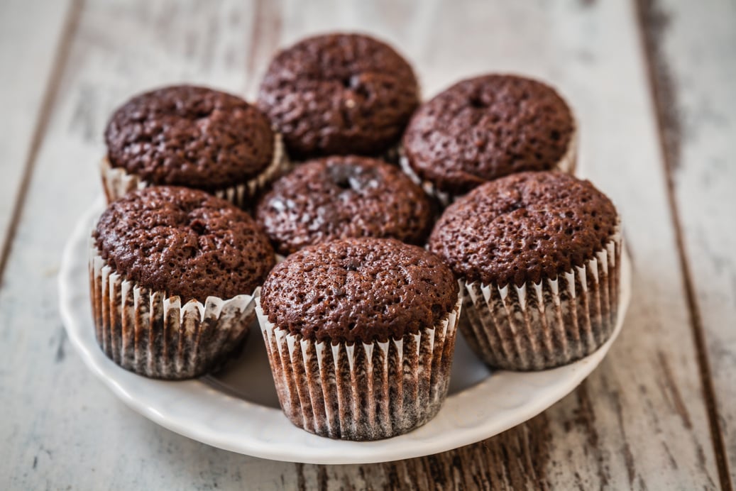 Mini Chocolate Brownie Cupcakes