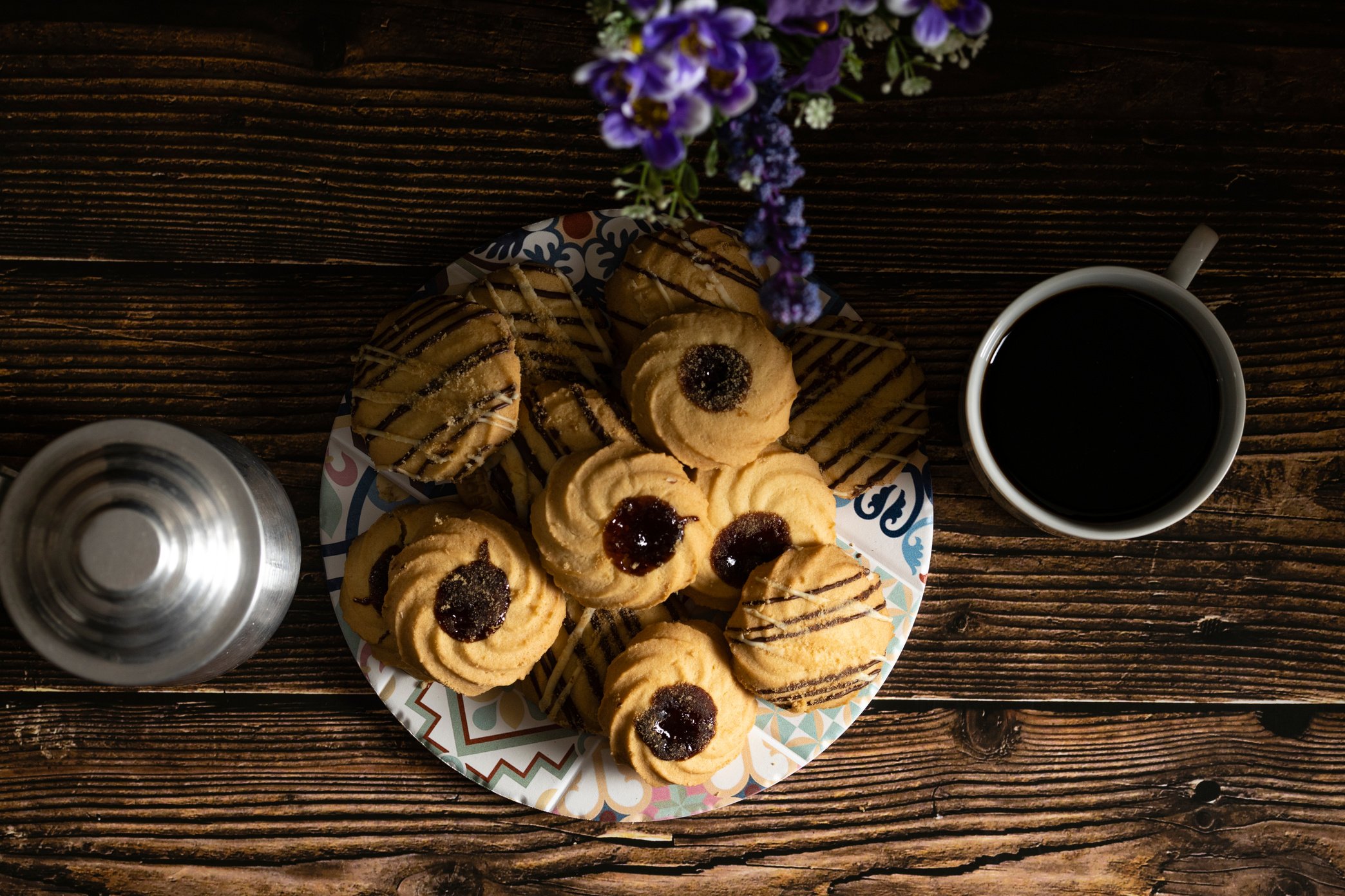 Cena Taza con Café y galletas